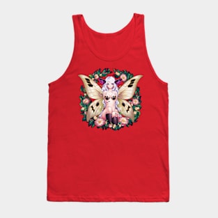 Moth Girl anime, cute giant monster kawaii anime tee Tank Top